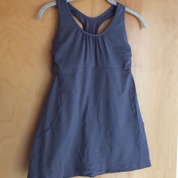 lululemon athletica Tops - Lululemon grey racerback a-line tank size 8